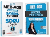 Hoca Kafası + İndeks 2025 MEB-AGS Sözel + Sayısal Yetenek Soru Bankası 2li Set Hoca Kafası + İndeks - 1