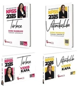 Hoca Kafası 2025 KPSS Türkçe+Vatandaşlık Video Kafa Notlar + Soru Bankası 4 lü Set - 1