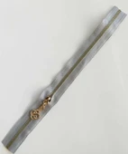 Çanta Aksesuar Başlıklı Fermuar 30 Cm Light Gold Metal Açık Gri - 1