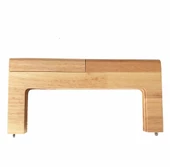 Çanta Aksesuar Tam Geçmeli Model Ahşap Burs Ham Renk 25 Cm - 1