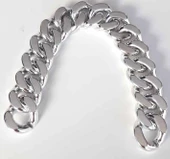 Çanta Aksesuar 37 Cm Metal Görünümlü Zincir (Gümüş Renk) - 1
