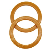 Çanta Aksesuar 15cm Yuvarlak Akrilik Hardal Sarı Mermer Desen Çanta Sapı - 2