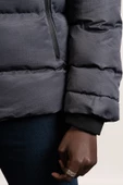 Kürklü Kapşonlu (Kürk ve Kapşon Çıkartılabilir) İçi Polarlı Slimfit Kısa Mont - 6