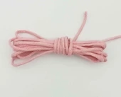 Çanta Aksesuar Pembe Renk Mumlu Koton İp 5 Metre - 1