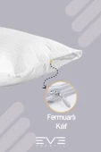 6 Adet Çizgili Pamuk Saten Antibakteriyel Fermuarlı Yıkanabilir Otel Lüks Yastık Kılıfı 50x70cm - 2