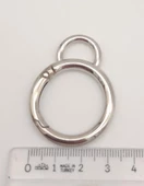 Çanta Aksesuar 2.5 Cm Gümüş Kulaklı Yaylı Halka 1 Adet - 4