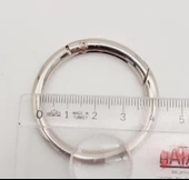 Çanta Aksesuar 4 Cm Gümüş Yaylı Halka 1 Adet - 2
