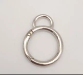 Çanta Aksesuar 2.5 Cm Gümüş Kulaklı Yaylı Halka 1 Adet - 1