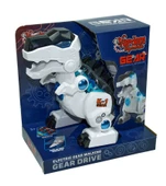 Işıklı Müzikli ve Hareketli Robot Dinozor Beyaz Renkli - Mavi Su Dünyası thumbnail 2