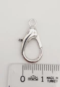 Çanta Aksesuar 2.3 Cm Gümüş Renk Zincir Uç Kancası 1 Adet thumbnail 2