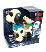 Işıklı Müzikli ve Hareketli Robot Köpek Bej Renkli - Mavi Su Dünyası thumbnail 2