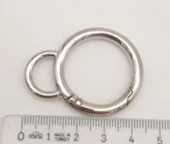 Çanta Aksesuar 2.5 Cm Gümüş Kulaklı Yaylı Halka 1 Adet - 3