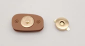 Çanta Aksesuar Taba Renkli Light Gold Mıknatıslı Kilit - 4