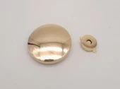 Çanta Aksesuar 5 cm Yuvarlak Mıknatıslı Kilit Light Gold - 2
