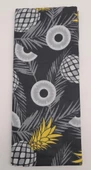 Çanta Aksesuar 120X50 Cm Koyu Gri Ananas Desen Pamuklu Astarlık Kumaş No:19 - 1