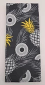 Çanta Aksesuar 120X50 Cm Koyu Gri Ananas Desen Pamuklu Astarlık Kumaş No:19 - 2