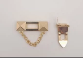 Çanta Aksesuar Zincirli Light Gold Kilit - 2