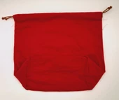 Çanta Aksesuar Örgü Çantaya Hazır Astar Tabanlı Büzgülü 22x12 cm Kırmızı Renk - 1