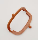 Çanta Aksesuar 9 cm Plastik Cüzdan Klipsi Taba Renk - 2