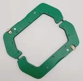 Çanta Aksesuar 22 cm Ahşap Çanta Bursu Yeşil Renk - 2