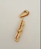Çanta Aksesuar Sütlü Kahve Renk Kurdele Model Light Gold Metal Kulpluk 1 Adet - 2