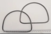 Çanta Aksesuar 12.5 cm D Model Füme Renk Metal Çanta Tutma Sapı - 2