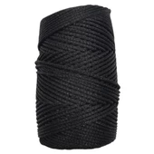 Çanta Aksesuar Simli Polyester Makrome Siyah Renk 200 gr - 1