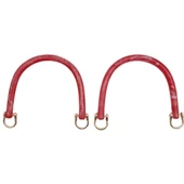 Çanta Aksesuar 16 cm Akrilik Kırmızı Renk Çanta Tutma Sapı Light Gold Metalli - 2