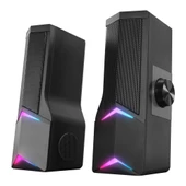 Rampage Elegant 2.0 Bluetoothlu Rms 3W-2 RGB Işıklı Multimedia Usb 5V 45dB Gaming Oyuncu Speaker thumbnail 1