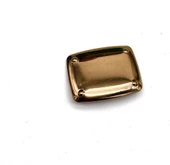 Çanta Aksesuar 4x3  cm Metal  Plaka Süs Light Gold  Renk 1 Adet - 1