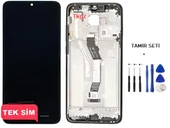 Tkgz - Xiaomi Redmi NOTE 8 PRO Lcd Ekran Dokunmatik -A- Kalite ÇITALI SİYAH + TAMİR SETİ - 1
