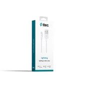 Ttec Lightning Kablo Beyaz 1M - 2DK7508B - 2