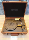 Record Master 3 Devir(33,45,78) Plak Çalar Bluetooth Özellikli Çantalı Pikap - 4