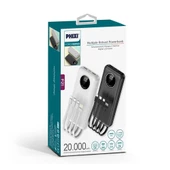 Force P21 Led Ekranlı Micro Lightning Type-c Ve Usb-a Kablolu 20.000mah Powerbank - 3