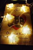 Dekoratif Işıklı Metal Örgülü Çam Ağacı Şeklinde Günışığı Şerit Led Işık Zinciri - 8