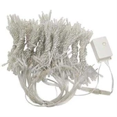 8 Fonksiyonlu 200 Led 10 Saçak Şerit Led 2x2 Perde İp Led  (Gün Işığı) - 6