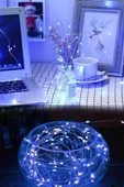 Pilli 5 metre Dekoratif Peri Led Beyaz Aydınlatma Süsleme Lambası - 9
