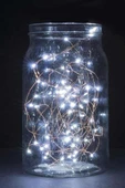 Pilli 5 metre Dekoratif Peri Led Beyaz Aydınlatma Süsleme Lambası - 10