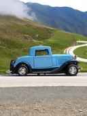 Nostaljik Klasik Metal Çek Bırak Araba Kapılar Açılır Mavi ( 1/36 Ölçek ) thumbnail 5