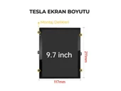 Renault Megane 4 Düz Tesla Multimedya (2012-2018) 2 GB RAM 32 GB Hafıza 8 Çekirdek Navigatör - 10