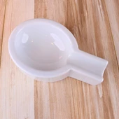 Perlotus Porselen Beyaz Şeffaf Sırlı Puro Küllüğü 1. Sınıf Sert Porselen 10 cm - 4