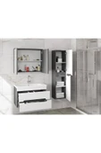 Alfa Banyo ALPİ (80+35) 115 cm MDF Boy Dolaplı Lavabolu Banyo Dolabı Seti--HAZIR KURULU-- - 4