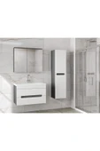 Alfa Banyo ALPİ (80+35) 115 cm MDF Boy Dolaplı Lavabolu Banyo Dolabı Seti--HAZIR KURULU-- - 1