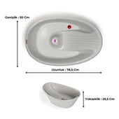 OkBaby Bella Çift Yönlü Banyo Küveti 0-12 ay / Gri - 2
