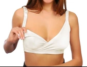 Sema Baby Kruvaze Emzirme Sütyeni Beyaz 80 Beden - 1