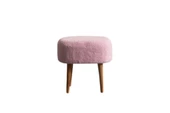 BAREL Yuvarlak 4 Ayaklı Çok Amaçlı Puf  Pembe thumbnail 2