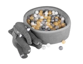 Comfymax Oyun Alanı ve Top Havuzu 200 Top Gold/Gri/Beyaz/Şeffaf - 1