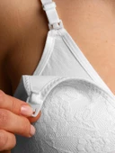 Sema Baby Dantelli Emzirme Sütyen Beyaz 100 Beden thumbnail 2