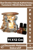 Premium Yüksek Kaliteli Dekoratif Şık Hediyelik Aromaterapi Kolay Temizlenir Polyester Buhurdanlık - 1