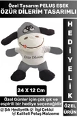 Özel Tasarım Erkek Kız Arkadaş Sevgili Sevgililer Günü Özel Gün ÖZÜR DİLERİM Tasarımlı PELUŞ EŞEK - 1